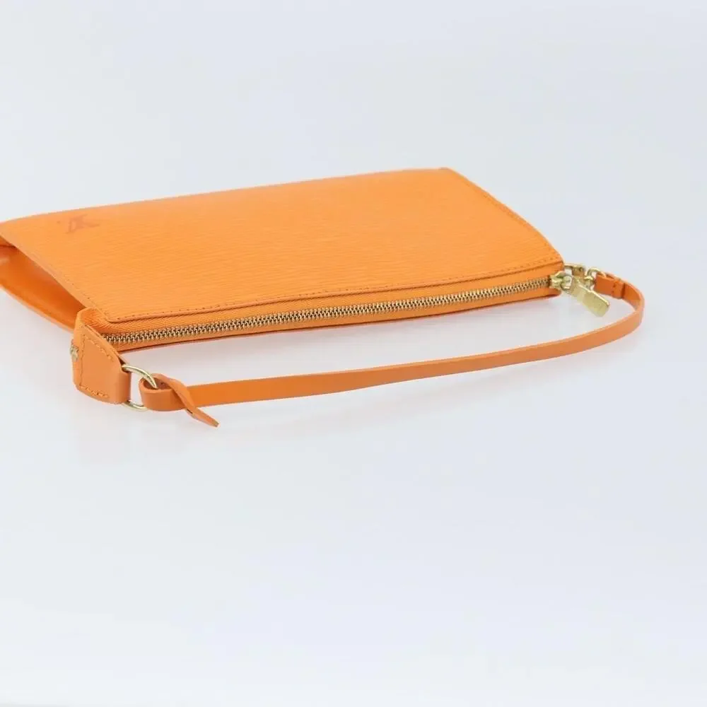 Louis Vuitton Epi Pochette Accessoires Pouch Orange Mandarin